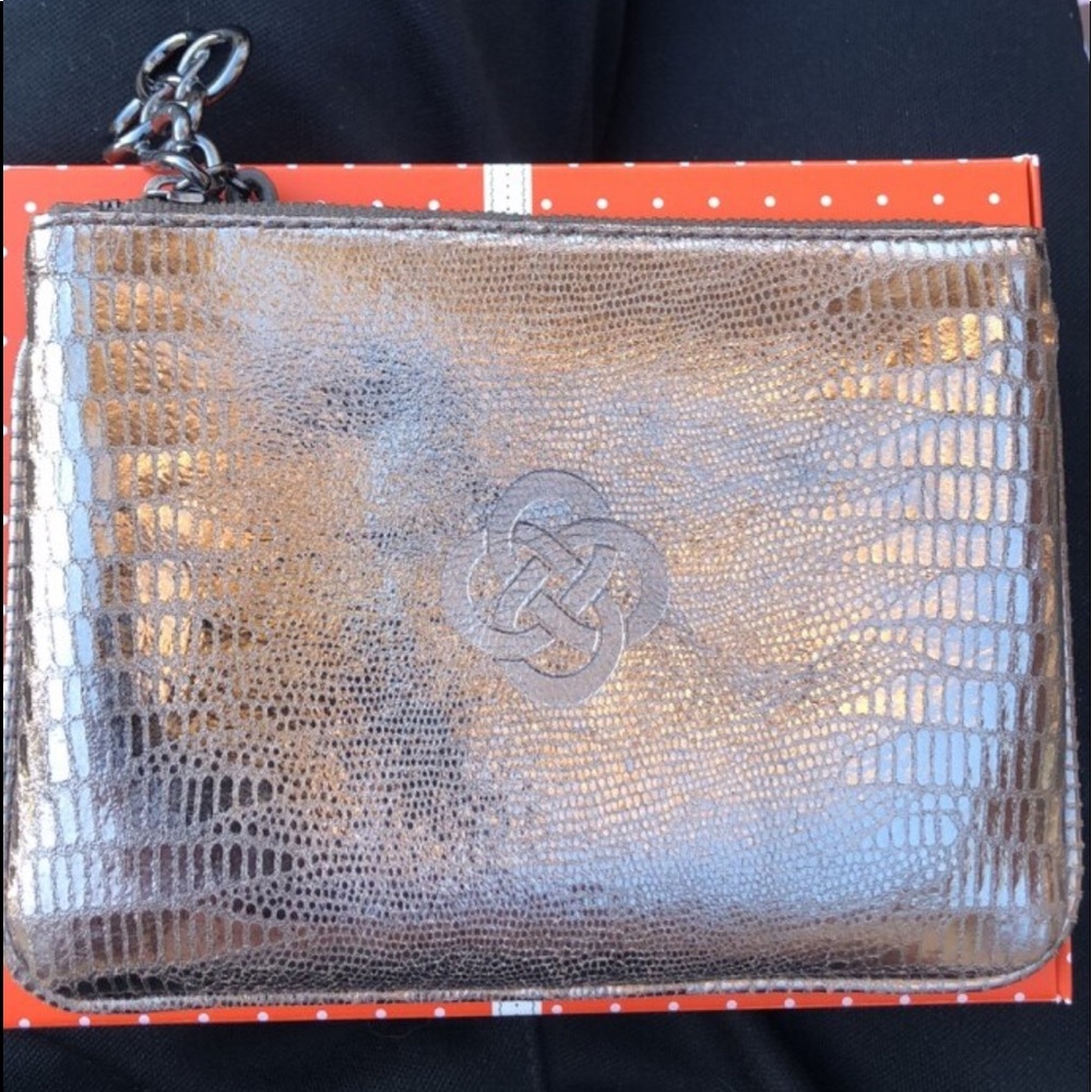 Stella and dot labmskin handbag